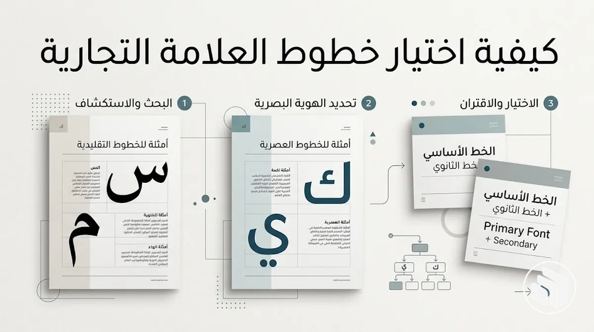 أمثلة على اختيار خطوط العلامة التجارية لهوية بصرية