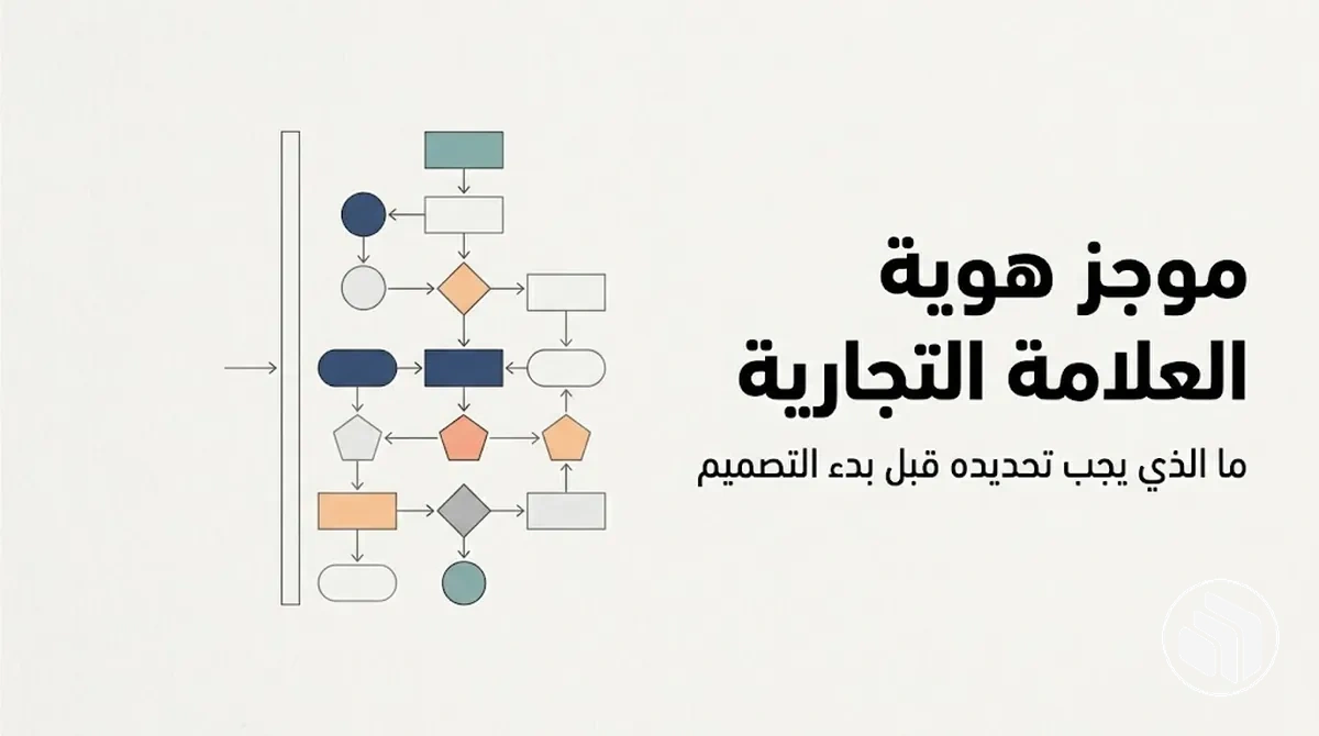 موجز هوية العلامة التجارية يوضح القرارات الرئيسية قبل بدء التصميم