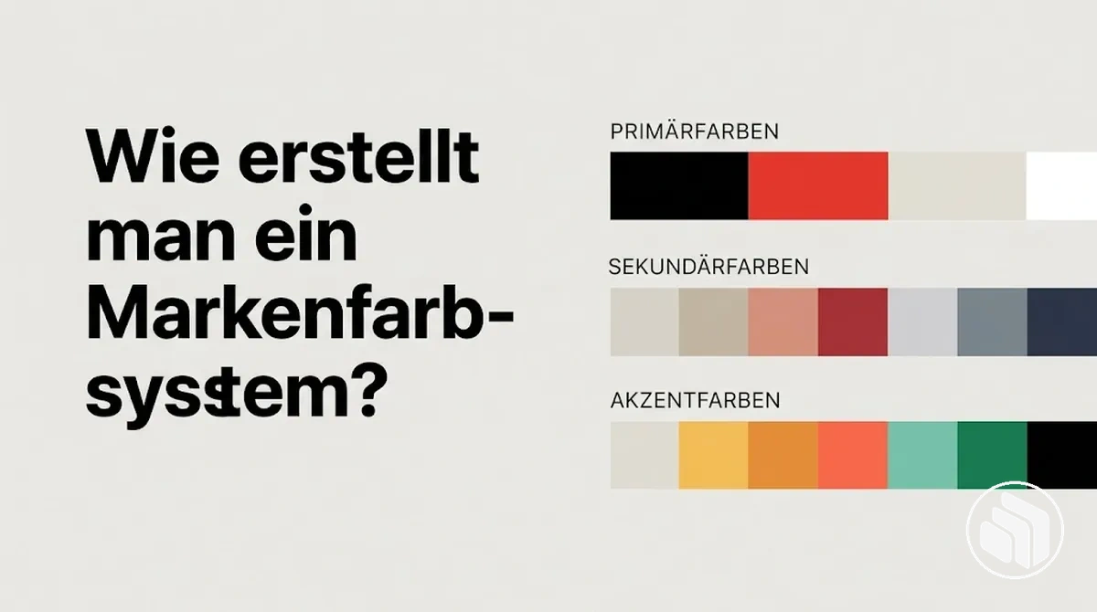 Markenfarbsystem mit Primärfarben, Sekundärfarben und unterstützenden Farben