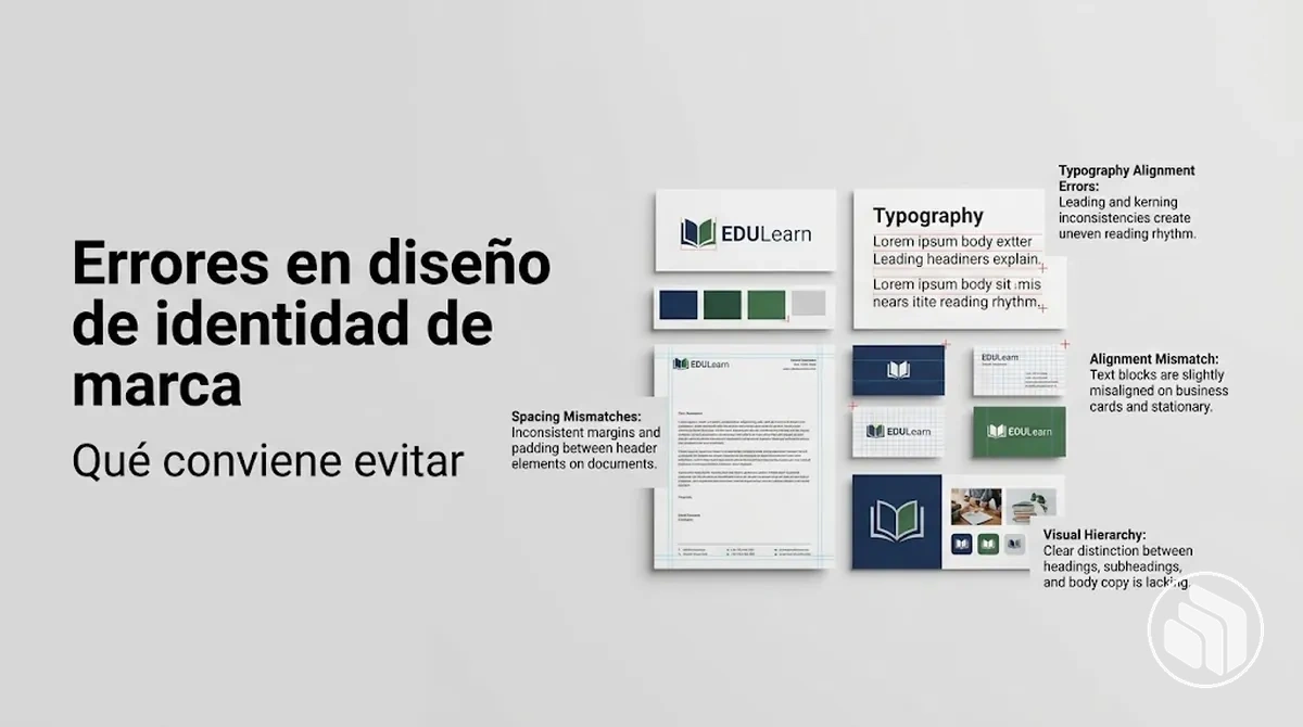 Ejemplos de errores comunes en el diseño de identidad de marca