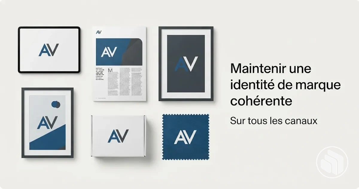 Identité de marque cohérente appliquée sur plusieurs canaux