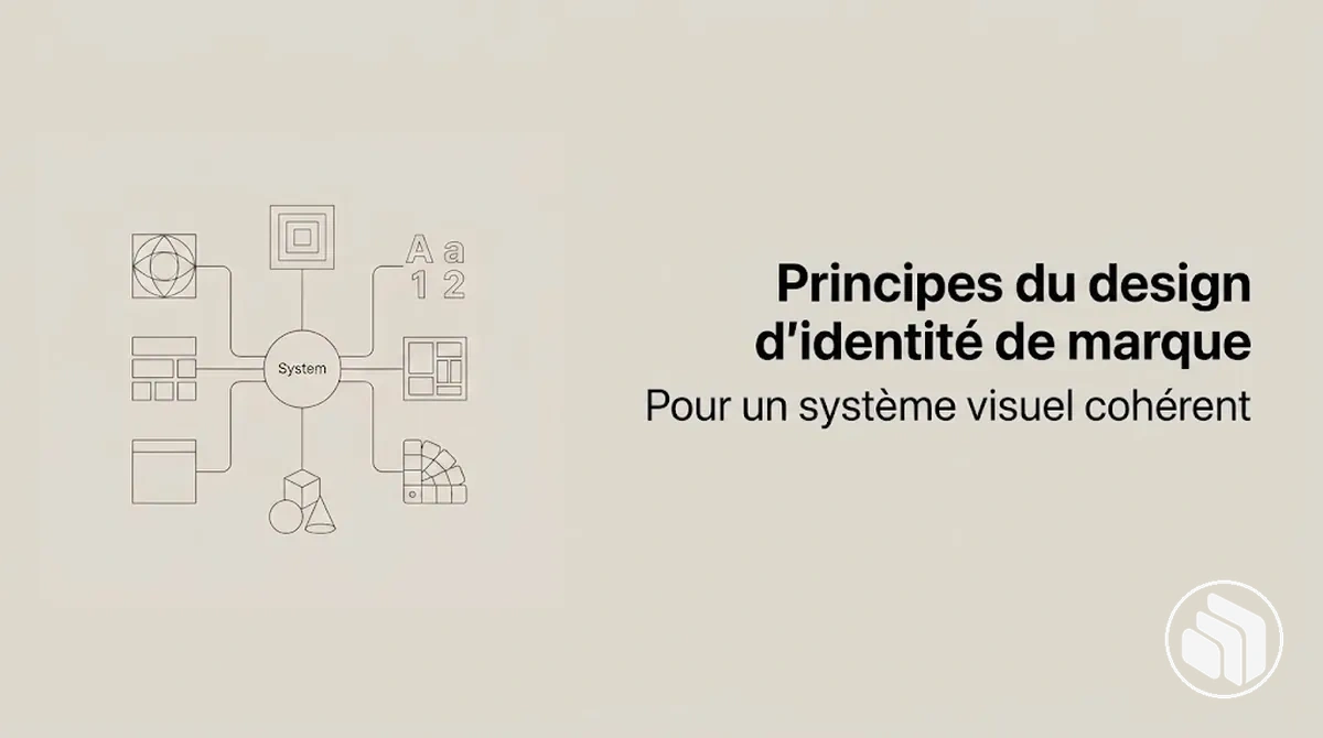 Représentation des principes qui structurent un système d’identité de marque cohérent