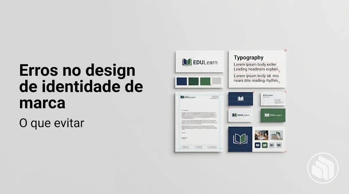 Exemplos de erros comuns no design de identidade de marca