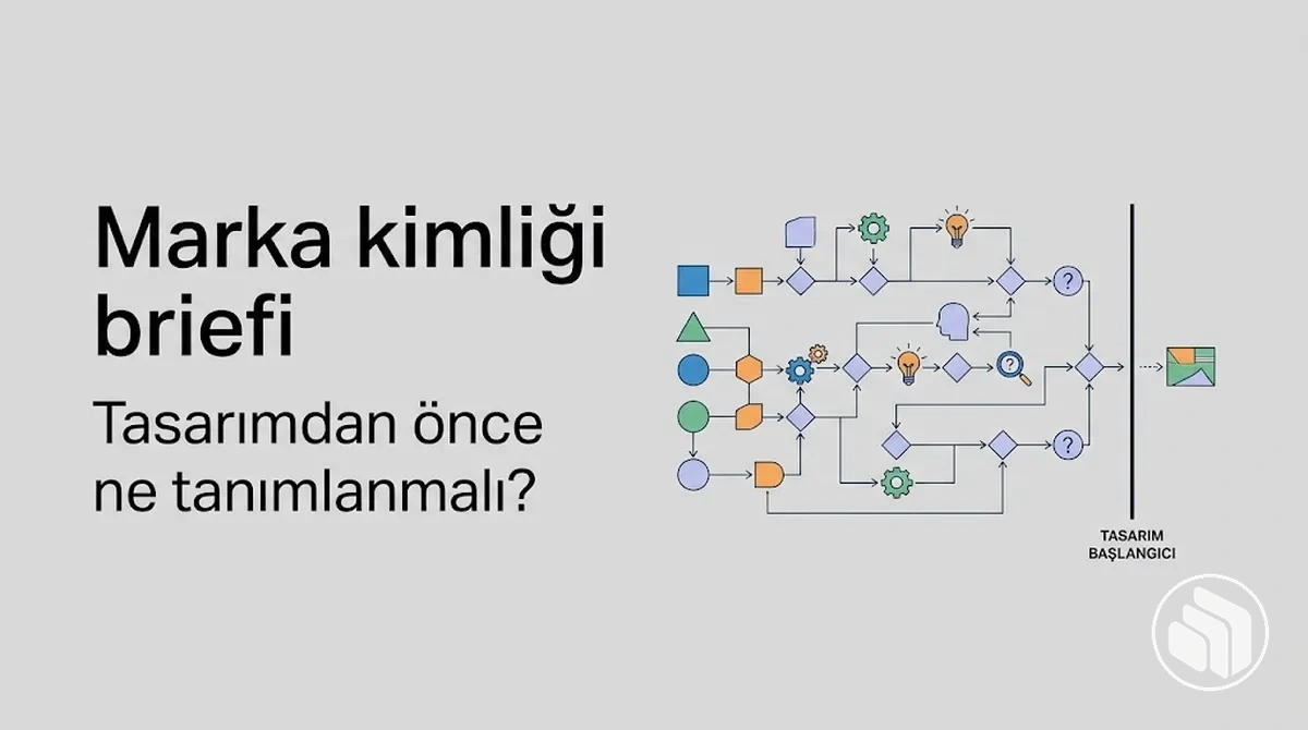 Tasarım başlamadan önceki temel kararları özetleyen marka kimliği briefi