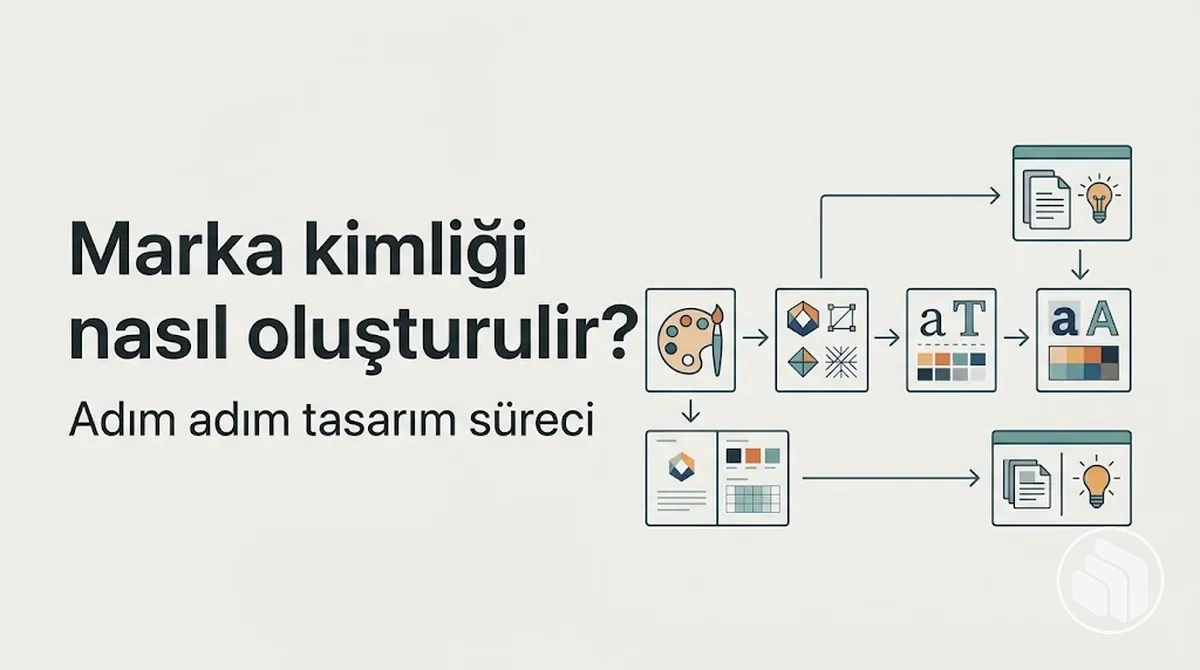 Planlamadan marka kılavuzuna uzanan adım adım marka kimliği tasarım süreci